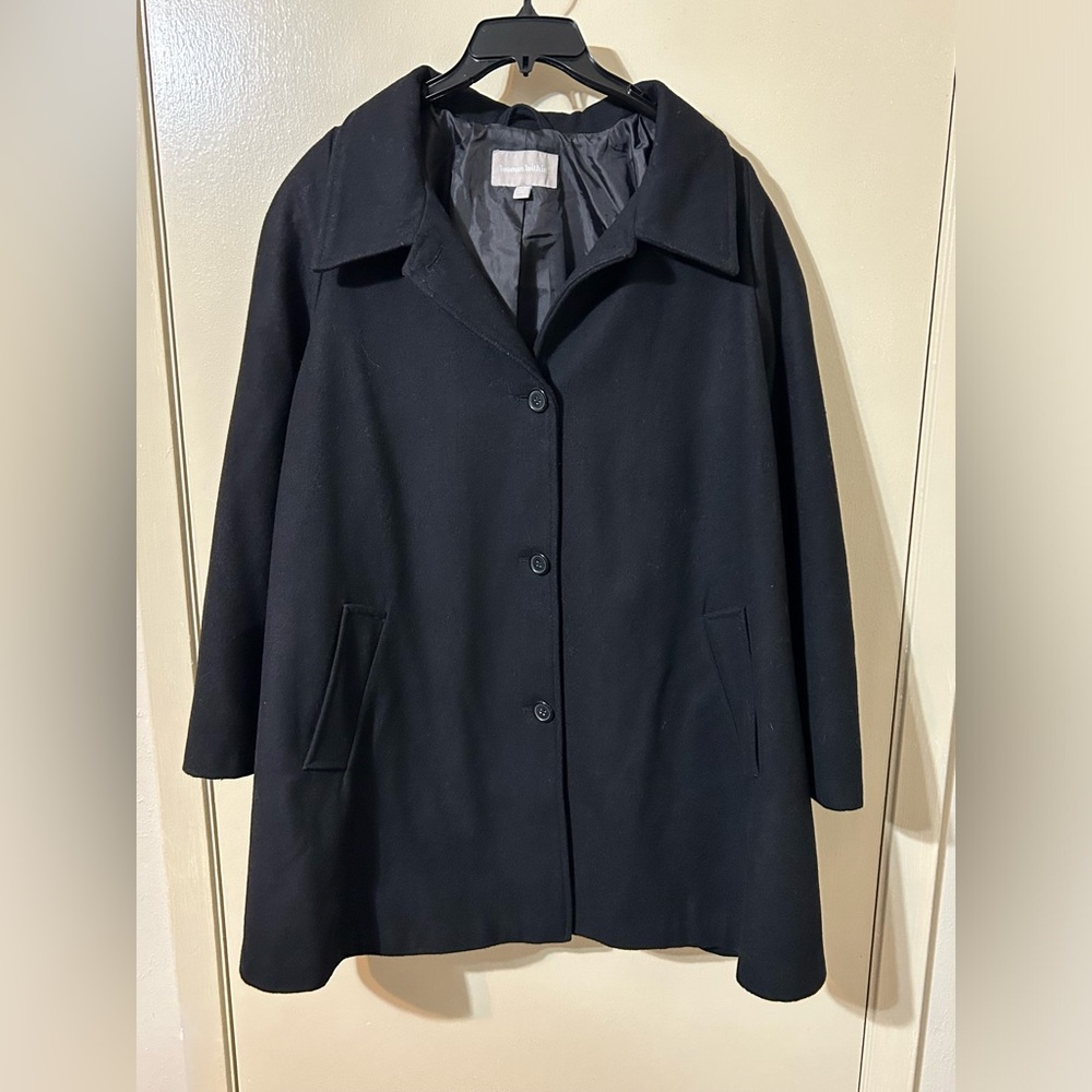 Woman Within Wool Coat. Size 24W. Nice and warm for winter.